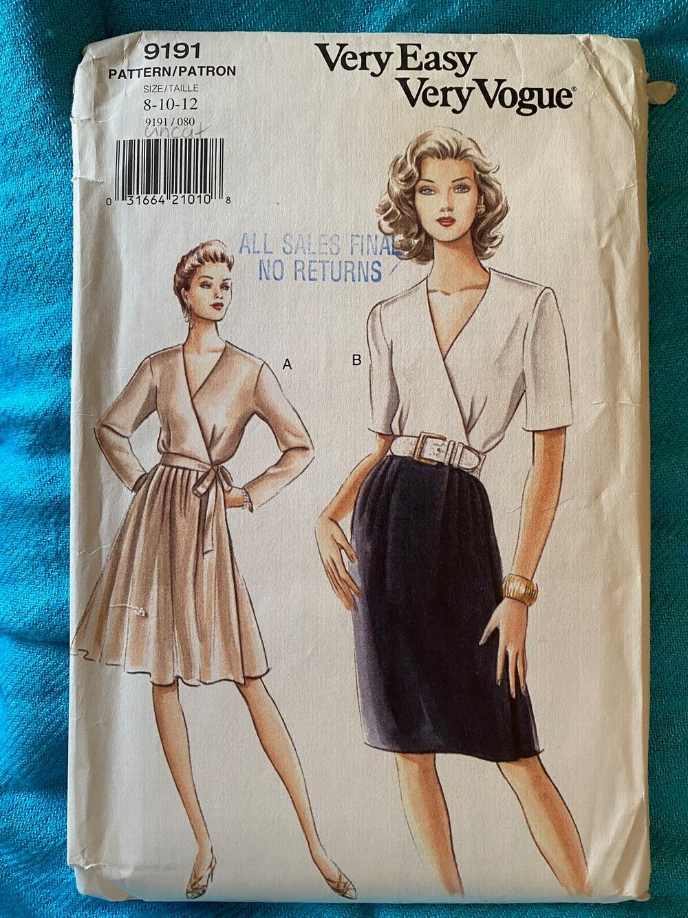 Vogue 9191 wrap dress pattern